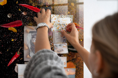 Tableau aimanté décoration Une explosion de saveurs