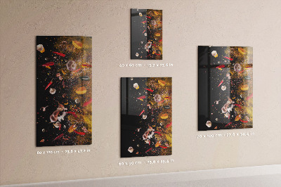 Tableau aimanté décoration Une explosion de saveurs