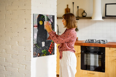 Tableau magnétique pour magnets Ingrédients de la pizza