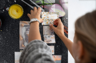 Tableau magnétique pour magnets Ingrédients de la pizza