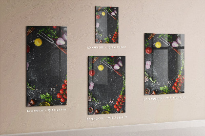 Tableau magnétique pour magnets Ingrédients de la pizza