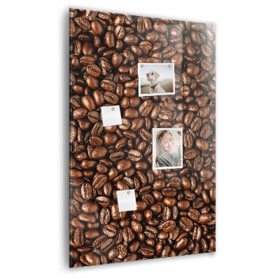 Tableau magnétique vertical Café en grains