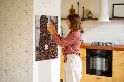 Tableau magnétique vertical Café en grains
