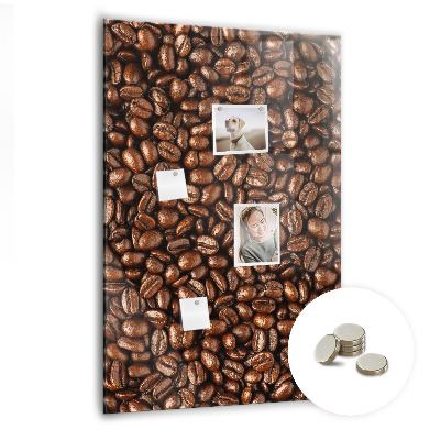 Tableau magnétique vertical Café en grains