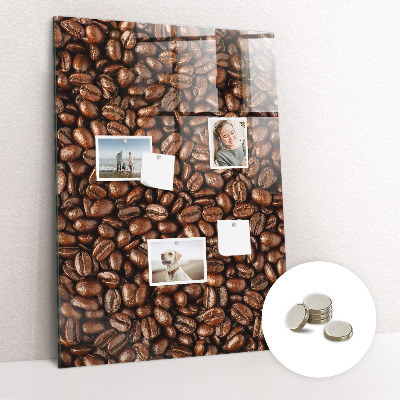 Tableau magnétique vertical Café en grains
