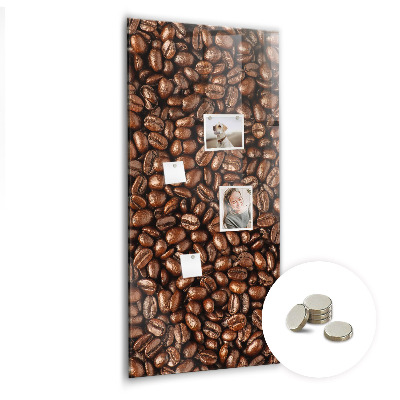 Tableau magnétique vertical Café en grains