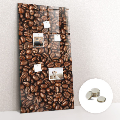 Tableau magnétique vertical Café en grains