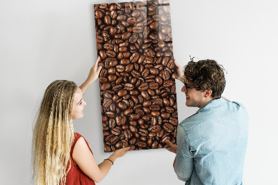 Tableau magnétique vertical Café en grains