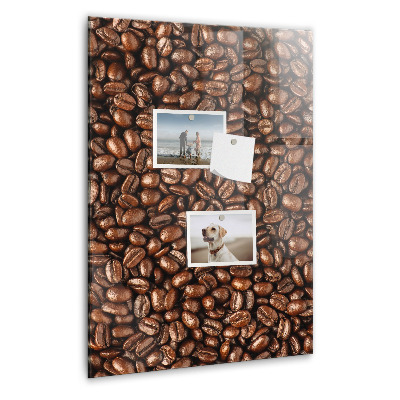 Tableau magnétique vertical Café en grains