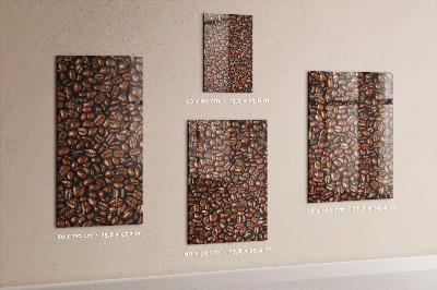 Tableau magnétique vertical Café en grains