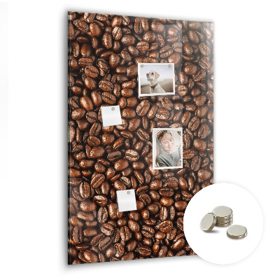 Tableau magnétique vertical Café en grains