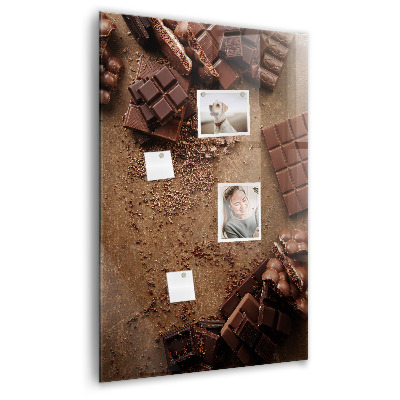 Tableau aimanté décoration Barres de chocolat