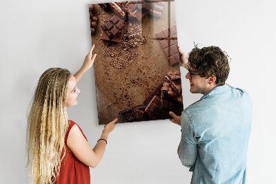 Tableau aimanté décoration Barres de chocolat