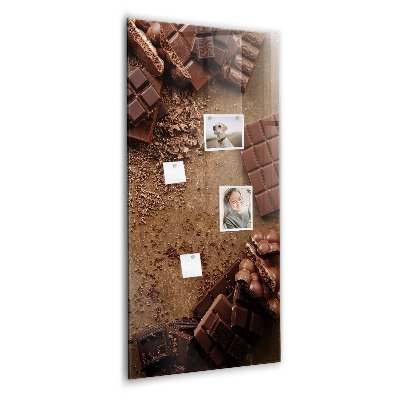 Tableau aimanté décoration Barres de chocolat