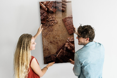 Tableau aimanté décoration Barres de chocolat