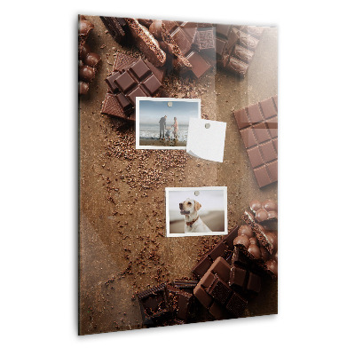 Tableau aimanté décoration Barres de chocolat