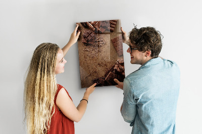 Tableau aimanté décoration Barres de chocolat