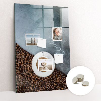 Tableau magnétique pour magnets Une tasse de café