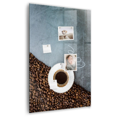 Tableau magnétique pour magnets Une tasse de café
