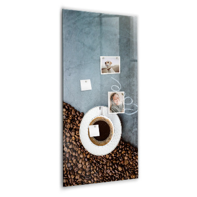 Tableau magnétique pour magnets Une tasse de café