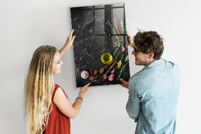 Tableau magnétique vertical Composition des épices
