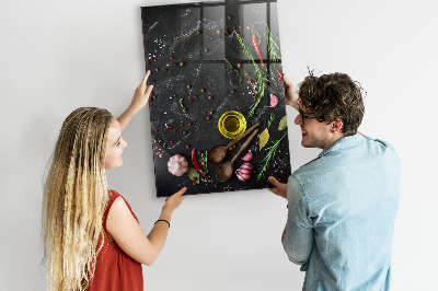Tableau magnétique vertical Composition des épices