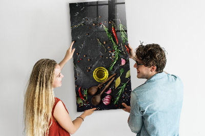Tableau magnétique vertical Composition des épices