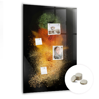 Tableau aimanté décoration Explosion d'épices