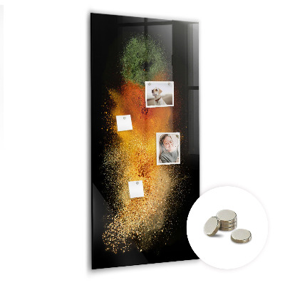 Tableau aimanté décoration Explosion d'épices