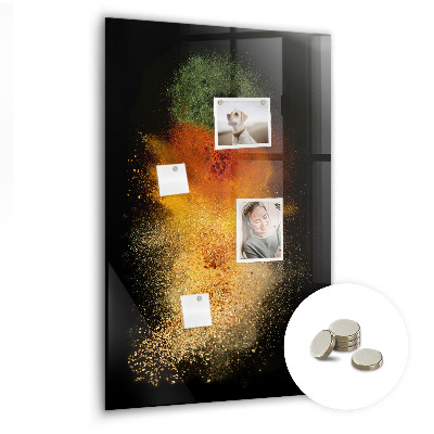 Tableau aimanté décoration Explosion d'épices