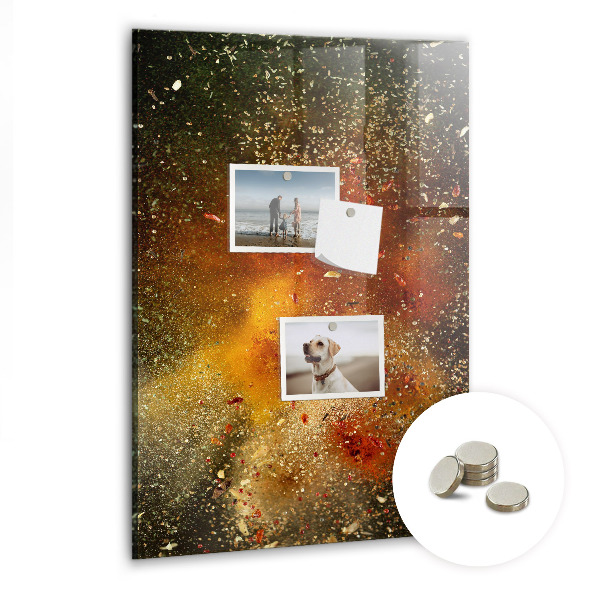 Tableau magnétique pour magnets Une explosion de saveurs