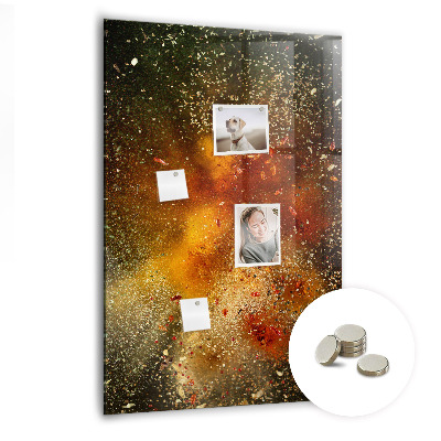 Tableau magnétique pour magnets Une explosion de saveurs
