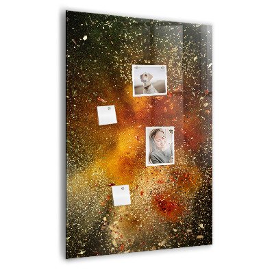 Tableau magnétique pour magnets Une explosion de saveurs