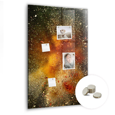 Tableau magnétique pour magnets Une explosion de saveurs