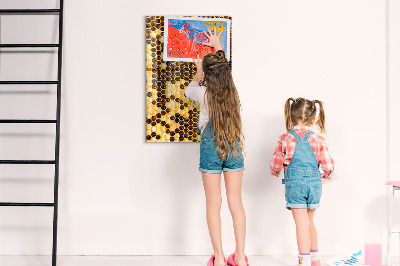 Tableau magnétique vertical Rayon de miel
