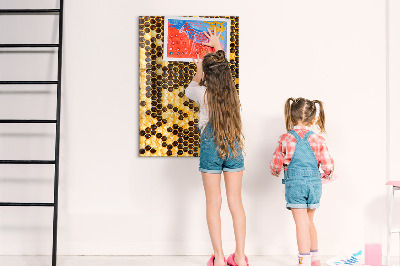 Tableau magnétique vertical Rayon de miel