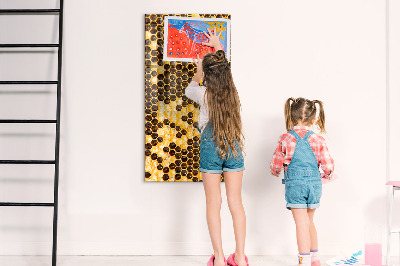 Tableau magnétique vertical Rayon de miel