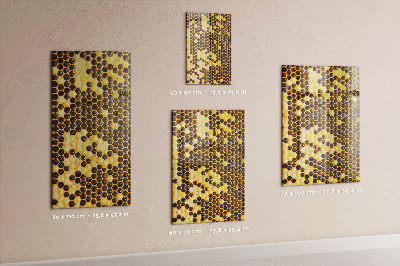 Tableau magnétique vertical Rayon de miel