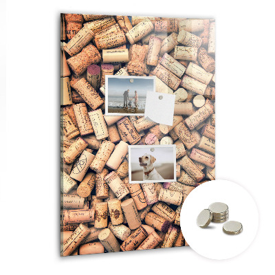 Tableau magnétique pour magnets Bouchons de vin