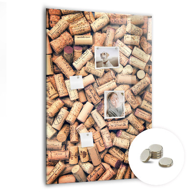 Tableau magnétique pour magnets Bouchons de vin