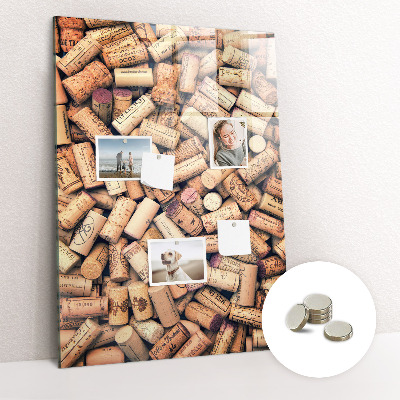 Tableau magnétique pour magnets Bouchons de vin