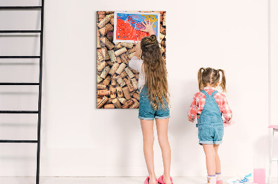 Tableau magnétique pour magnets Bouchons de vin