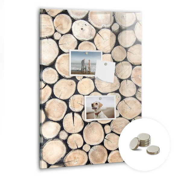 Tableau aimanté décoration souches d'arbres