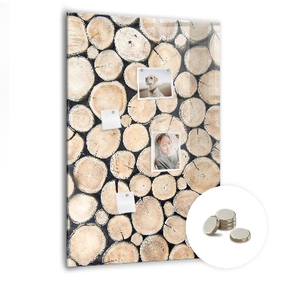 Tableau aimanté décoration souches d'arbres
