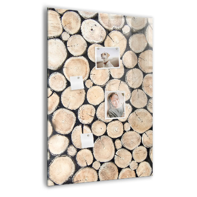 Tableau aimanté décoration souches d'arbres
