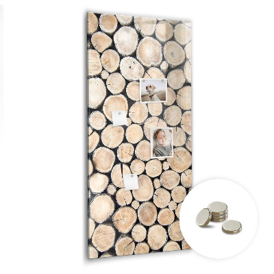 Tableau aimanté décoration souches d'arbres
