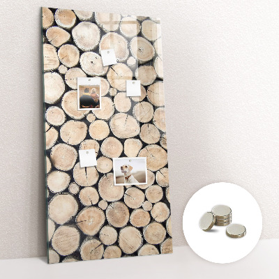 Tableau aimanté décoration souches d'arbres