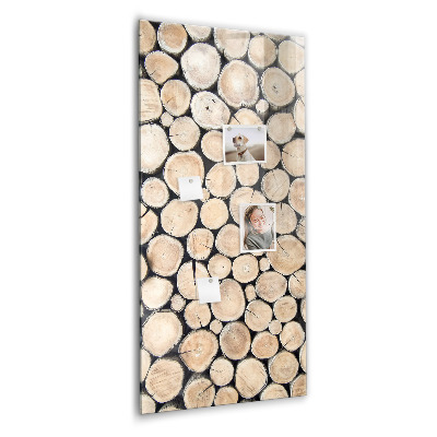 Tableau aimanté décoration souches d'arbres
