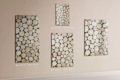 Tableau aimanté décoration souches d'arbres