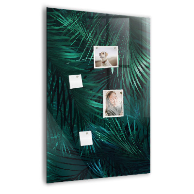 Tableau aimanté décoration Feuilles tropicales
